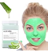 Aloe Vera Jelly Mask Powder with Hyaluronic Acid 23 Fl Oz, Hydro Jelly Masks for Facials Professi...
