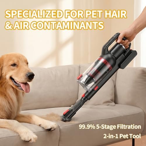 ASKGIFT Cordless Vacuum Cleaner – Featuring a Tangle-Free Design and a Battery Life of up to 45 Minutes, Suitable for a Variety of Floor Types, Including Carpets and Hard Floors. - 3