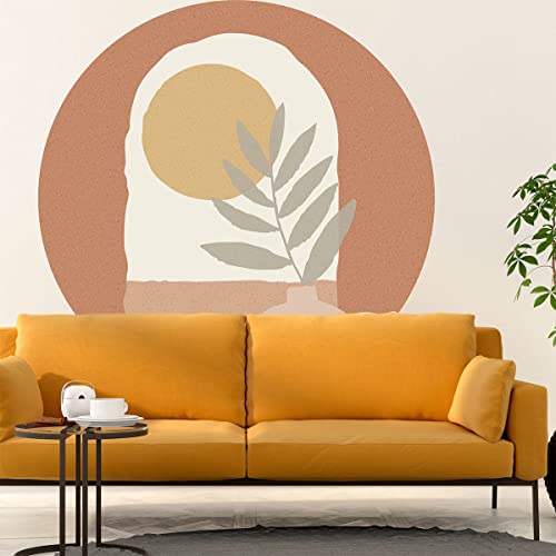Ambiance Sticker Non-Woven Wallpaper Giant Frescoes Pre-Pasted Giornata Di Sole Astratta Decorative Label H 90 x L 90 cm - Image 3
