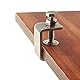 WEKBOSS Kleine C-Klemmen für Holzbearbeitung 40 mm, robuste Edelstahl-Schweißklemmen, Mini-Metall-Schreibtischklemme zur Montage, mit breiter Backenöffnung und verstellbarer Schraube und Pad (2 Stück)