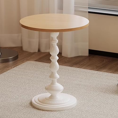 Table de chevet étroite style rustique pour petite chambre à coucher