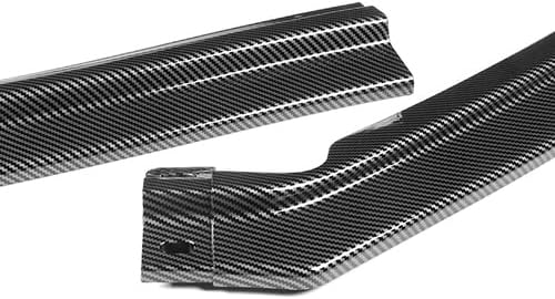 3 Pieces Front Bumper Lip Spoiler Splitter Side Body Kit Trim Protection Compatible with 2011-2014 Volkswagen Jetta 6 MK6, 2012 2013 (Painted Carbon Style)