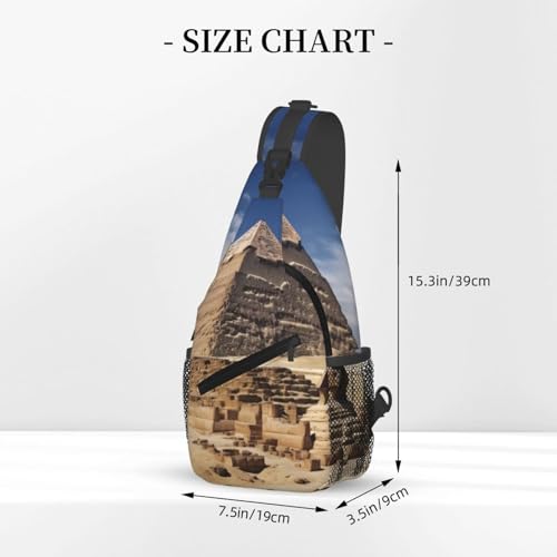 Bolso Cruzado para Hombre Mochila Diagonal Pyramids miniatura 3