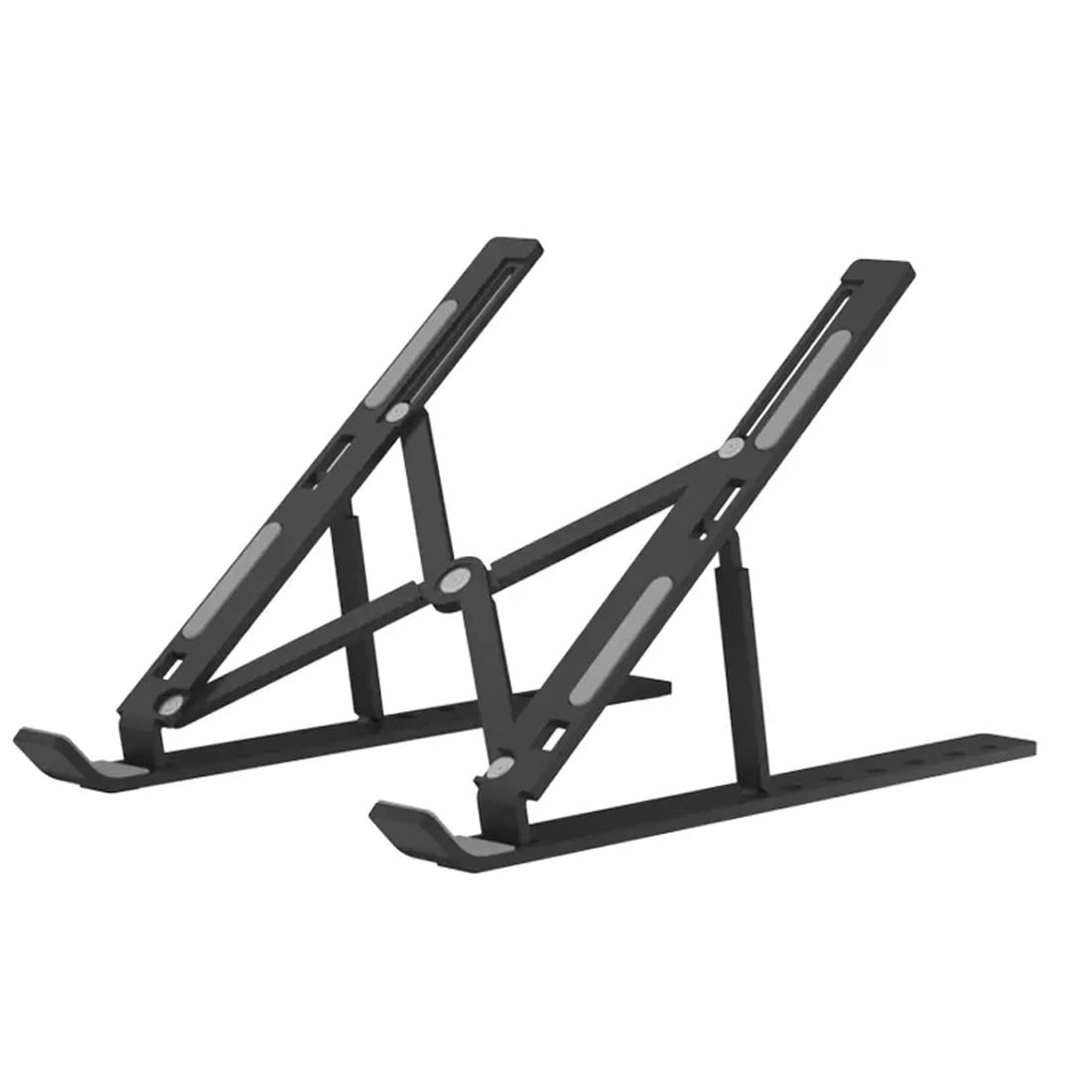 Yu Well Folding Travel Laptop Riser Laptop stand Cooling Bracket Riser Laptop holder Support Base Notebook Stand For Macbook Pro Lapdesk Computer (Black)