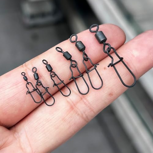 Conectores para pesca con giro y snap, 100 piezas miniatura 3