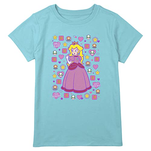 Nintendo Peachtone Present Girls Short Sleeve Tee Shirt - Main Image