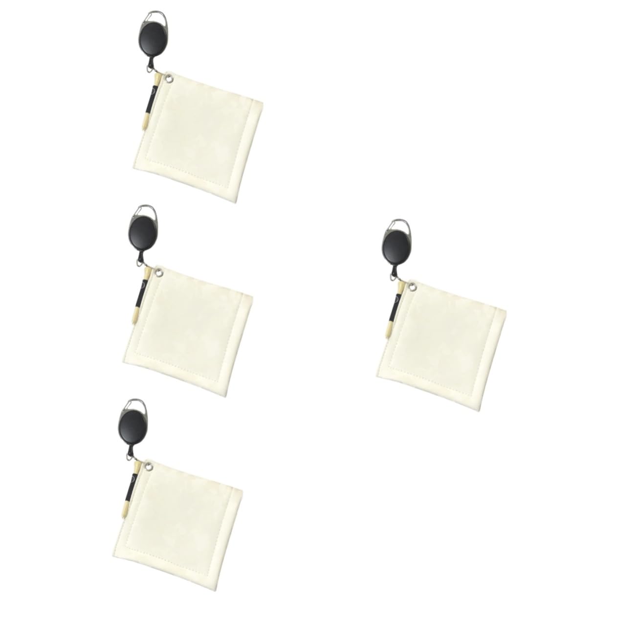 Serviette de nettoyage de balle de golf en PU blanche Mipcase (4 pièces)