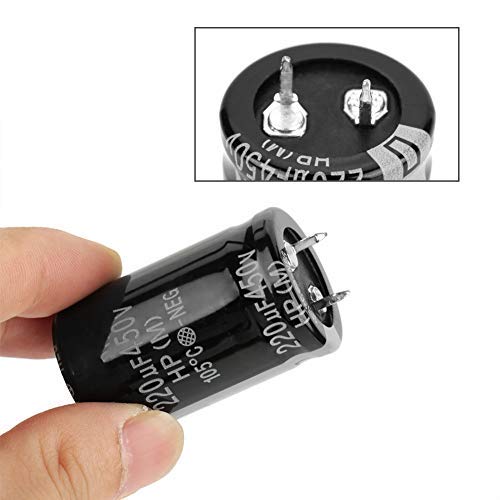 Miniatura 2 de Condensador electrolítico de 10 piezas, condensador de 220uF 450V, condensador Nichicon componente electrónico de 0.984 x 1.575 in