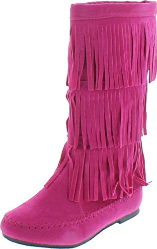 Womens 3 Layer Fringe Fashion Boots