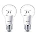 Produktbild 2 x Philips LED Clear E27 60w WarmGlow Edison Dimmable Light Bulbs Lamp 806lm