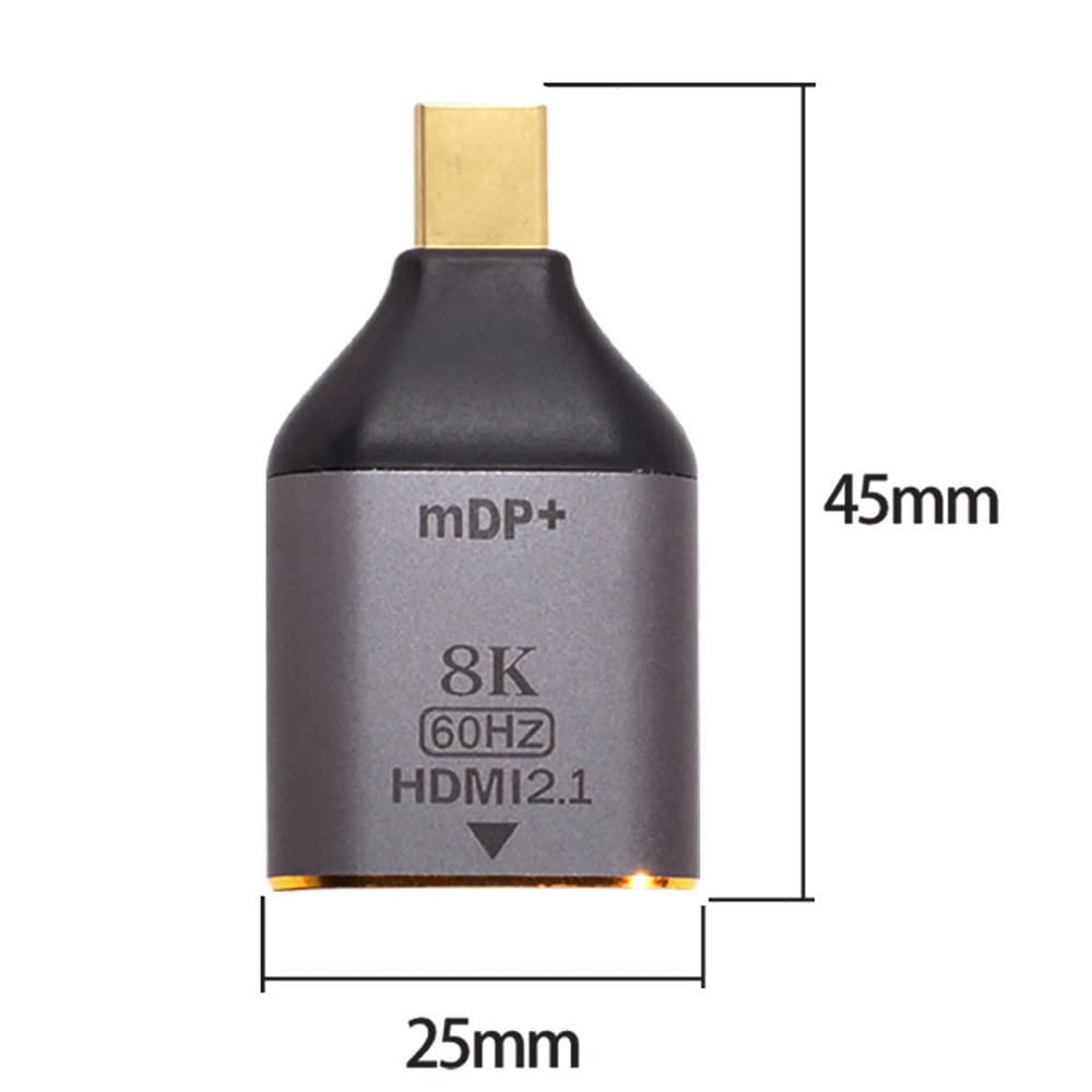 xiwai Mini DisplayPort 1.4 Sorgente a HDMI 2.0 Display 8K 60hz UHD 4K Mini-DP a HDMI Maschio Monitor Adattatore Connettore