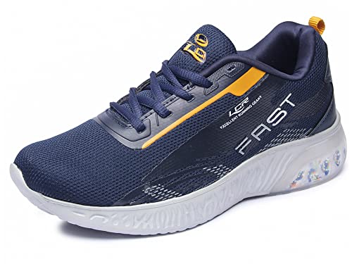 Image of Lancer Mens RAMBO-141 Navy Blue Running Shoe - 7 UK (RAMBO-141NBL-MSTD-41)