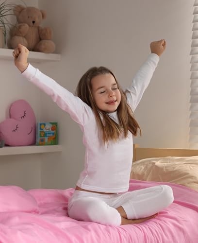 Andrew Scott Big Girls Cotton Thermal Underwear | Long John Under Pants | Multi Packs & Colors3