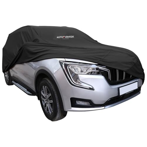 Image of Autofurnish Atom Black Skin-Fitted Car Body Cover Compatible with Skoda Kylaq 2024 - Atom Black