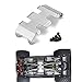 RCLions Stainless Steel Center Skid Plate Protection Plate Chassis Guard for Axial SCX24 AXI90081 AXI00001 AXI00002 Upgrades Parts 1:24 RC Crawler Car