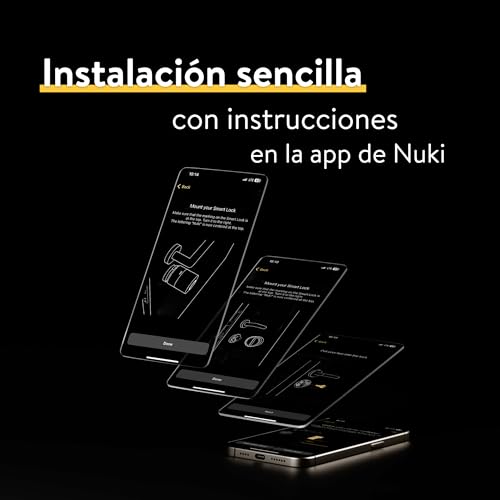 Nuki Smart Lock Pro con Bluetooth, WiFi & Matter, Integración sencilla en el Smart Home, Cerradura electrónica para cierre remoto, instalación fácil y adaptable sin cambio de cilindro - imagen 3
