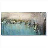 Modern, Abstract, Limited Edition, Canvas Painting, Ready to Hang 60x30 Extra Large US Artist -...