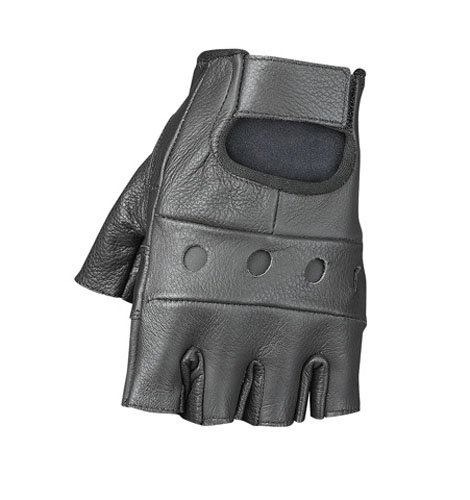 Raider Bcs-500-Xxl Leather Fingerless Men's Motorcycle Premium Driving Gloves (Black, Xx-Large) #TOP1