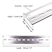 Erayco 10 Pieces DIN Rail Slotted Aluminum RoHS 7.5