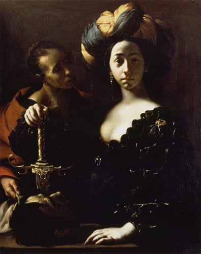 Impression Prints Toile Judith Francesco Del Cairo - Tableau Canvas Premium