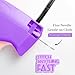 Stitch Gun for Clothes - Stitchy Tagging Gun for Clothing - Handheld Stitch Gun Quick Clothing Fixer - Includes 6 Needle，1500 Black Fasteners & 1500 White Fasteners (Purple)