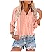 Womens 3/4 Sleeve Tops and Blouses Casual V Neck Loose Fit T Shirts Beach Vacation Fashion Spring Summer Outifits