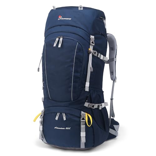 Mountaintop 60L Reiserucksack Trekkingrucksack Herren Damen 64 x 30 x 21 CMBlau