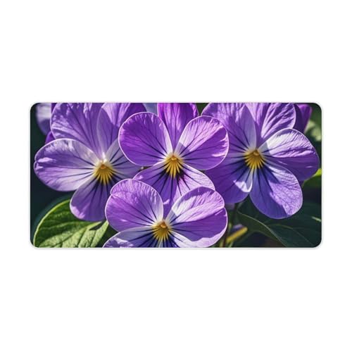 Violets in Bloom Desk Pad Protector Large Waterproof miniatura 1