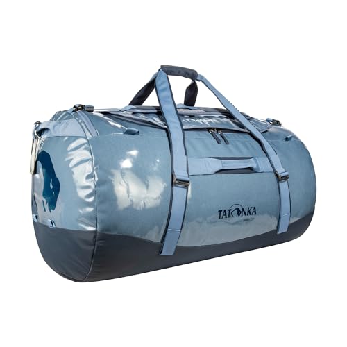 Image of Tatonka Barrel - Wasserfeste Reisetasche mit Rucksackfunktion, grosser Offnung, gepolstertem Boden und abschliessbarem Reissverschluss, Elemental Blue, 130 Liter, Durable travel bag with stowable