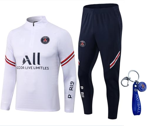 Uniforme De Fútbol De Manga Larga De París, Traje De Competición De Primavera Y Otoño, Uniforme De Fútbol Unisex para Hombre para Entrenamiento, Paris Chándales De Fútbol para Hombre (Colore 3,M)