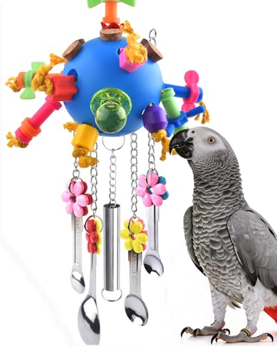 KATUMO-Bird-Toys-Parrot-Pull-Spoons-Colorful-Acrylic-Stick-Toys-Bird-Chew-Toys-for-Amazon-Parrot-African-Grey-Conure-Caique-Quaker-Small-Cockatoo-Mini-Macaw-Eclectus-and-Similar-Birds KATUMO Bird Toys, Parrot Pull Spoons Colorful Acrylic Stick Toys Bird Chew Toys for Amazon Parrot, African Grey, Conure, Caique, Quaker, Small Cockatoo, Mini Macaw, Eclectus and Similar Birds - Image 1