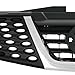 KARPAL Front Upper Grille with Chrome Compatible with 2011 2012 2013 2014 Nissan Juke S/SL/SV, Replace NI1200244 620701KA0A