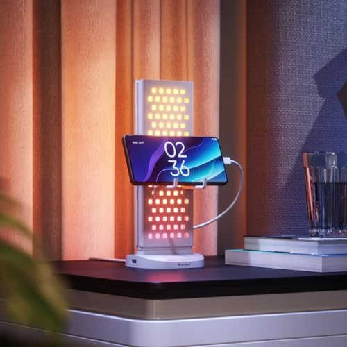 Nanoleaf Pegboard Desk Dock 3-in-1 Smart Table Lamp 64 RGB LEDs