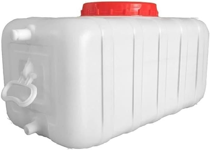 Food Grade White Plastic Water Tank - Portable Outdoor Water Storage Container for Drinking, Durable and Safe for Camping, Hiking, Emergency Preparedness, and Survival Gear