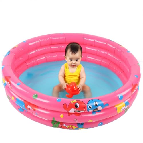 Culnflun Paddling Pool for Kids, Baby Swimming Pool, Round Inflatable Children Water Game Play Pool, Indoor Outdoor Bathroom Beach Lakeside Summer Backyard Entertainment (90cm)