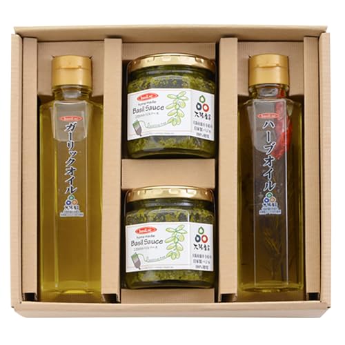 こだわりのバジルソース・ガーリックオイル・ハーブオイルセット_[No.143]/ 調味料 自家製 ジェノベーゼ 大阪府