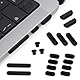 ProElife 21-teiliges Anti-Staub-Schmutz-Stecker-Set für 2023–2021 MacBook Pro 14,2 Zoll M2 Pro/Max M1 Pro/Max (A2779/A2442/A2780/A2485) Zubehör Silikon Anti-Schmutz Schutzhülle (schwarz), ADP-14