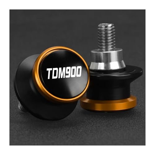 Diábolos Moto Basculante Bobina Tornillo Para Yamaha TDM 900 TDM900 2004 2014 Tornillos Deslizantes Para Caballete Trasero De Motocicleta 6 Mm(naranja)