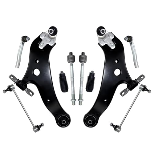 brazo de control Compatible Con Toyota Para Highlander 2008-2018 Para Venza 2009-2016 Suspensión Delantera Inferior Barra Estabilizadora Brazo Control Rótula Guardapolvos Barra Acoplamiento
