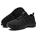 LARNMERN Non Slip Work Shoes for Women Slip Resistant Sneakers Casual Comfort Walking Women Chef Kitchen Breathable Footwear,Black 9.5