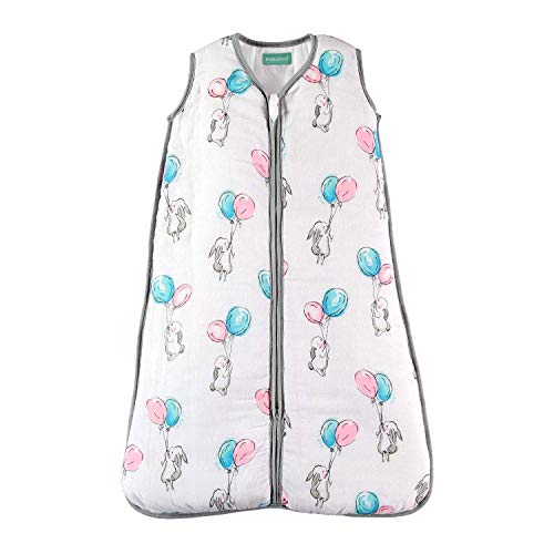 Premium Muslin Baby Sleeping Bag and Sack, 2.5 TOG,Super Soft and Warm Unisex Wearable Blanket, 12-18 Months. 33.1