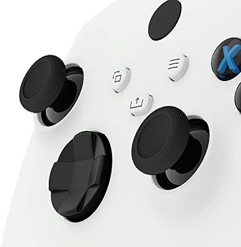 eXtremeRate Replacement Controller Joystick for Xbox One - 4 PCS Black Thumbsticks Analog Thumb Sticks Parts for Xbox Series X/S, Xbox One S/X, Elite Controller with Repair Kit Screwdriver - 2