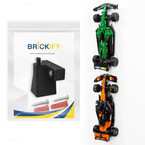 Wall Mount Bracket Compatible with LEGO Technic McLaren F1 42228 & Aston Martin 42240 UK Made - Car Not Included Hardware Included