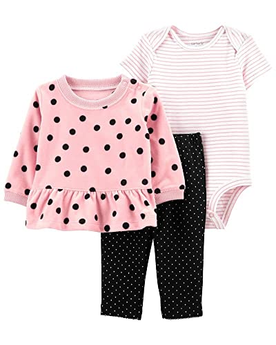 Image of Carter's baby-girls 3-piece Layette Set