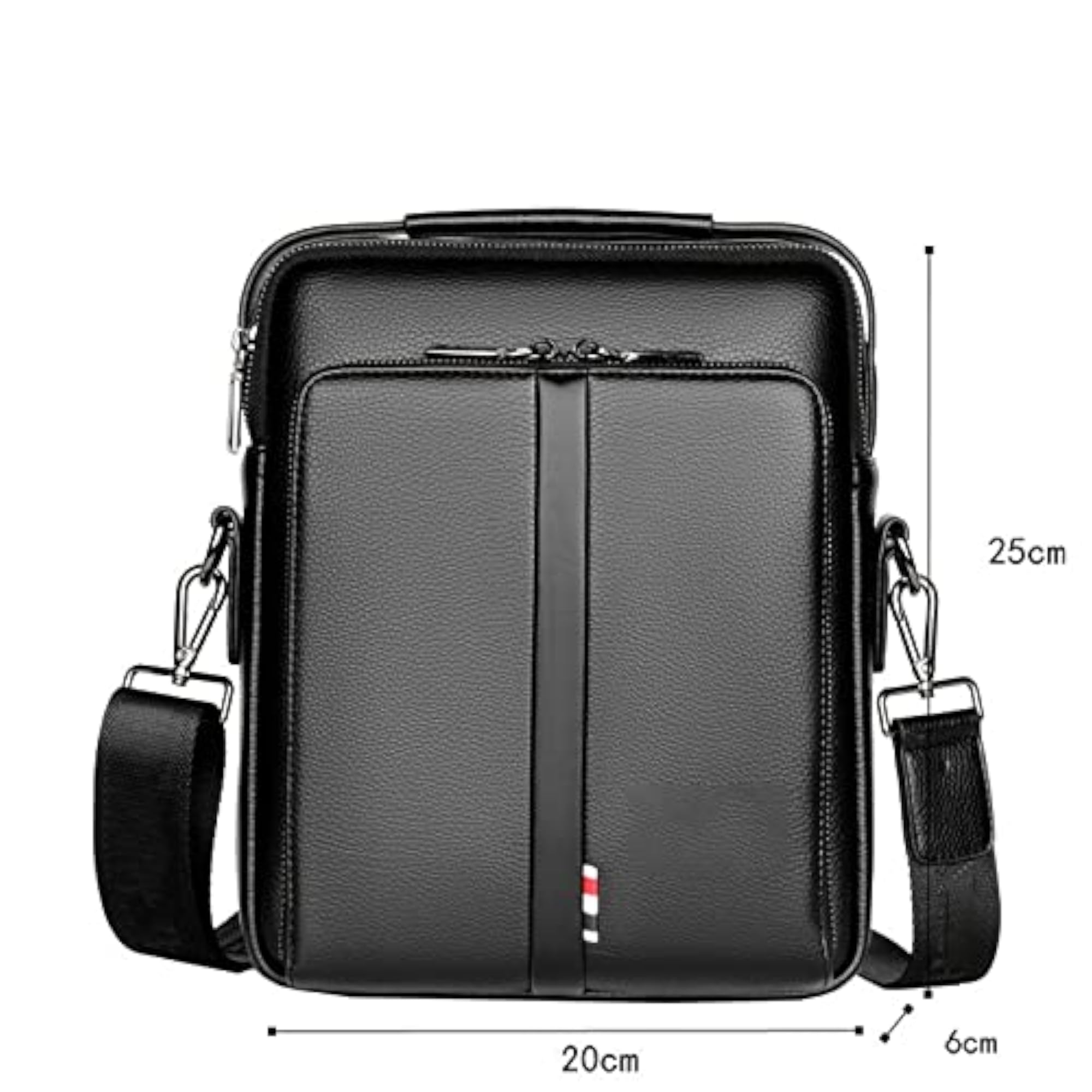 Leather Office Work Business Crossbody Bag for Men