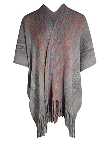 Ponchos y capas de punto de alta suavidad ZLYC mujer con diseño elegante y acogedor.