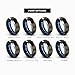 Tungsten Carbide Wedding Band Ring 8mm for Men Women Blue Interior with Gunmetal Exterior Beveled Edge Brushed Polished Comfort Fit Anniversary Personalized Custom Engraving Size 9
