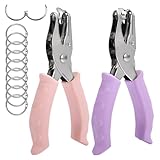 SPEEDWOX 穴あけパンチ 1穴 開けパンチ 金属ホールプライヤー 金属ペーパー 手持ち 丸型 直径3mm 6mm ハンドメイド シングル 事務用品 オフィス用品 ルーズリーフ DIY用具 携帯便利 最大8枚まで バインダーリング バインダーの輪