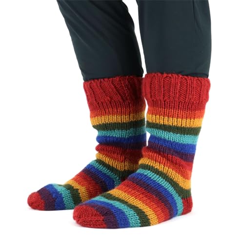 Chaussons en laine tricotés main pour cocooner au chaud tout l'hiver