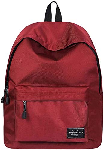 Gdtime Mochila Escolar Mochilas para Estudiantes de Secundaria y Superior, Mochilas Grandes y livianas Se Ajustan a Estudiantes Adolescentes Unisex Que viajan y Van a la Escuela (Rojo)